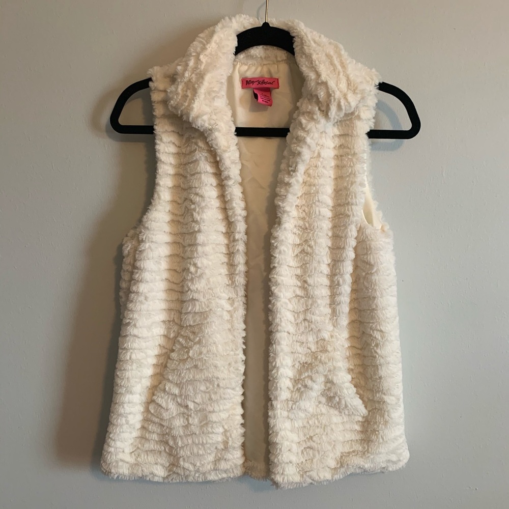 Betsy Johnson Faux Fur Vest
